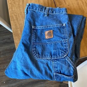 Vintage Carhartt Made in USA Reinforced Double Knee Duck Canvas Pants jeans